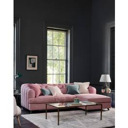 Grey and hot sale pink corner sofa