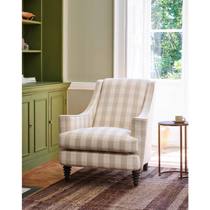 Gingham armchair on sale
