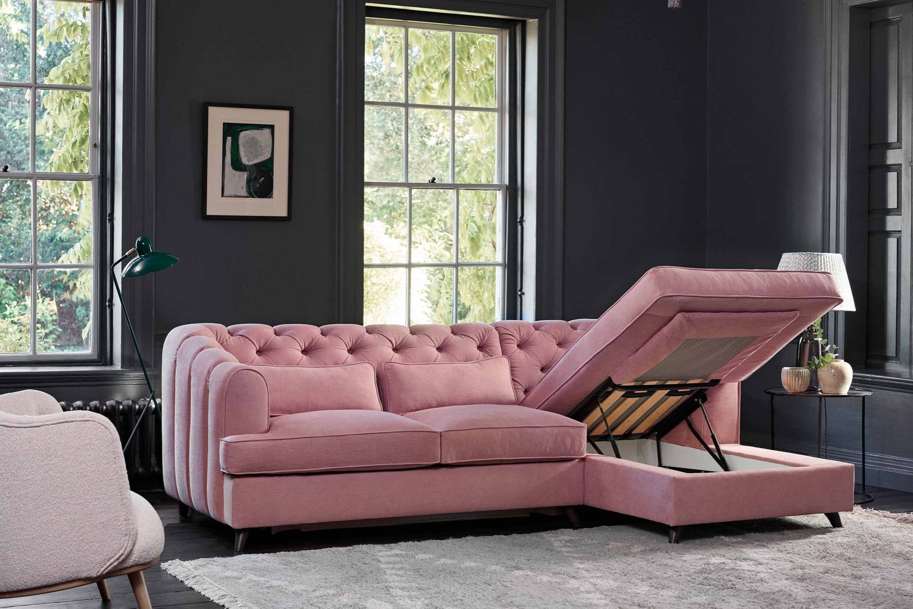 Grey hotsell chaise sofa