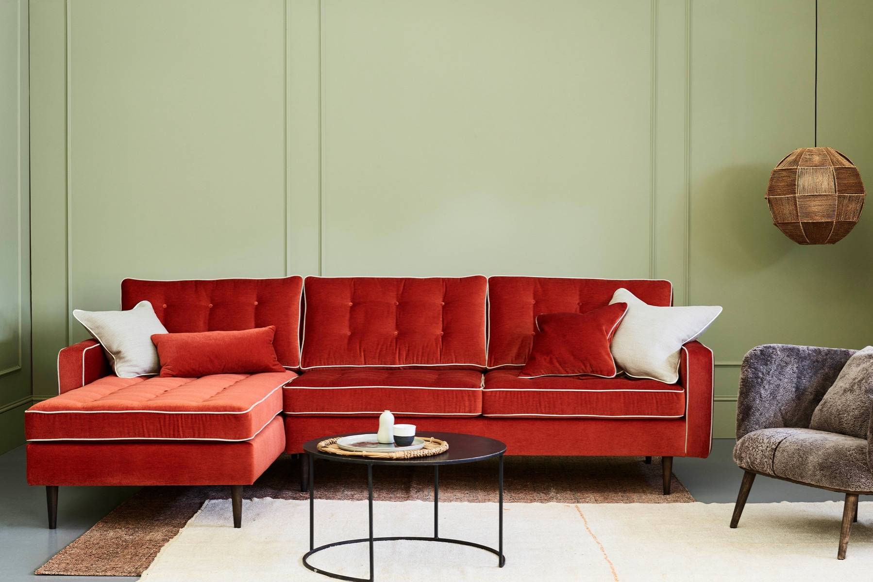 Harper Modern Chaise Corner Sofa Love Your Home