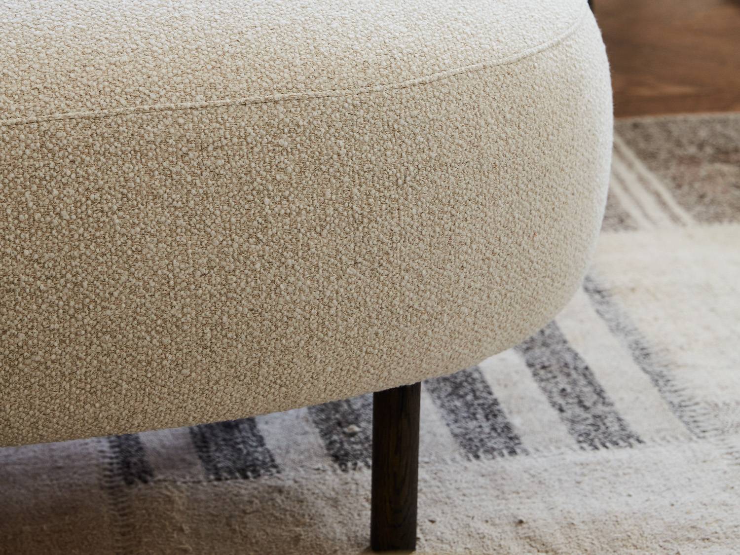 Large top ottoman stool