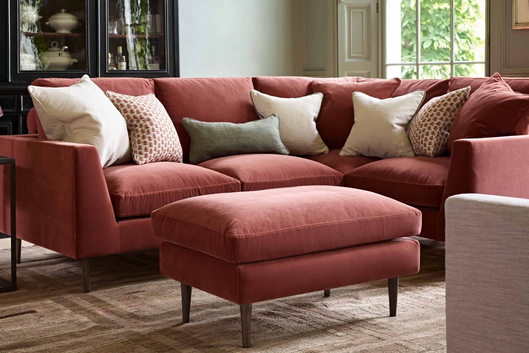 Cushioned footstool deals