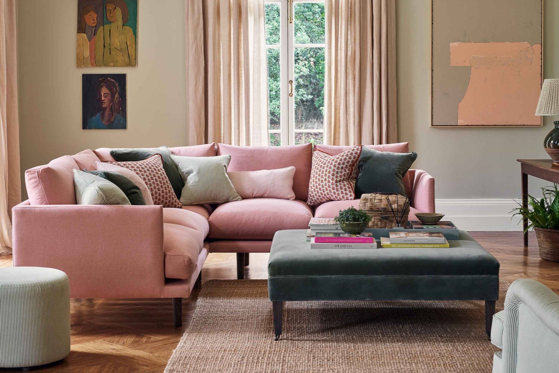 Ottilie Modern Symmetrical Corner Sofa Love Your Home