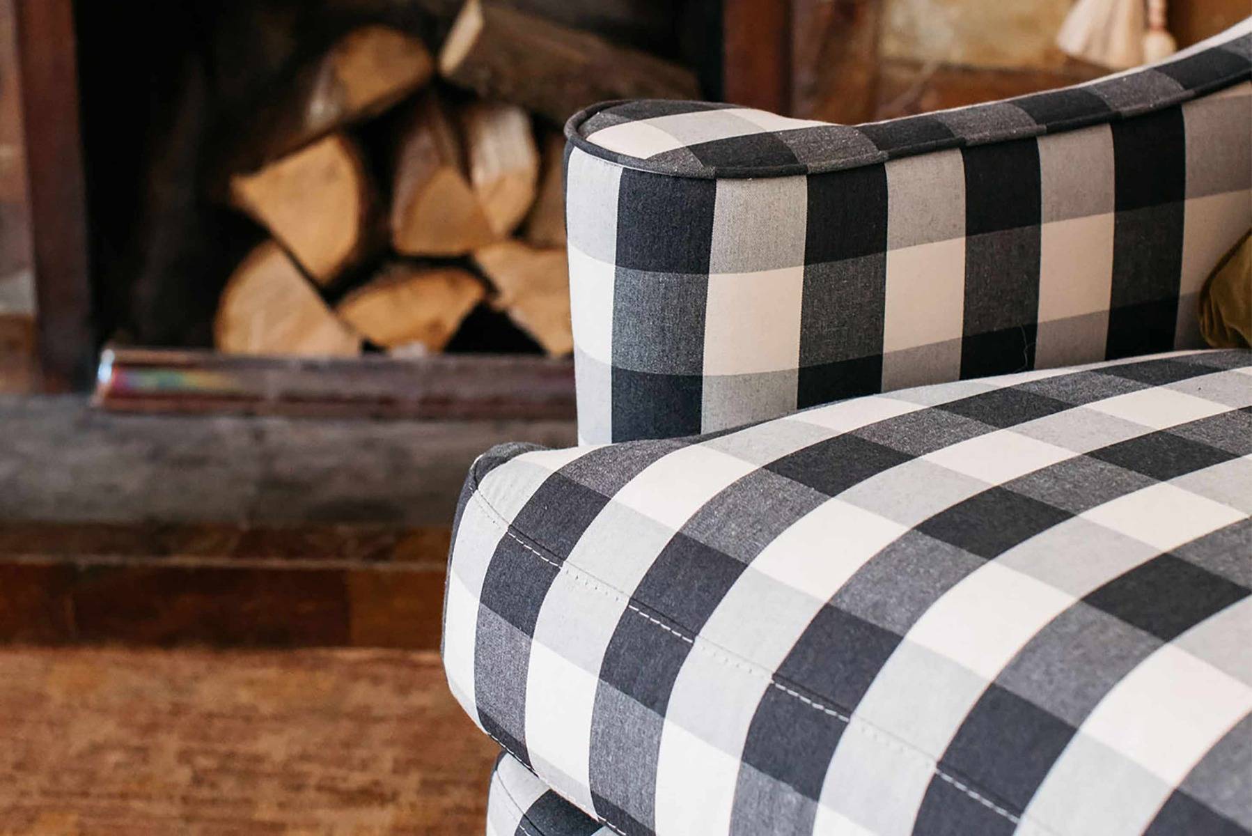 Gingham armchair online