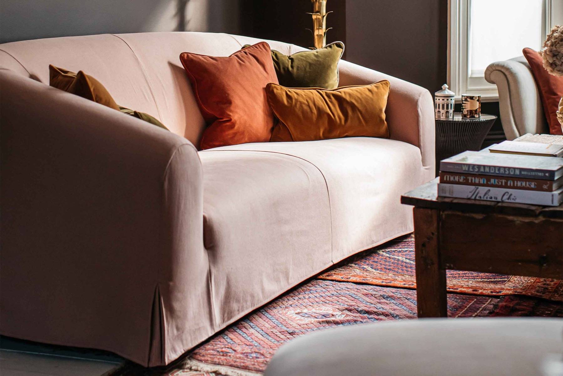 Loose pillow back sofa slipcover online