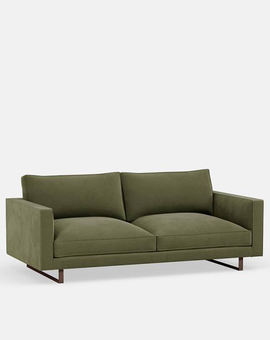 Available Now - Byron Piped Sofa - 3 Seater - Studio Rich Stain Resistant Velvet Sage