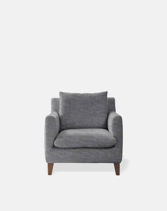 Available Now - Jude Armchair - Pure Stain Resistant Linen Penguin