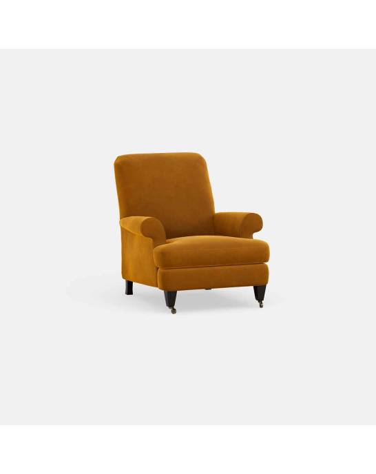 Ex-Display - Austin Armchair - Studio Stain Resistant Velvet Mustard