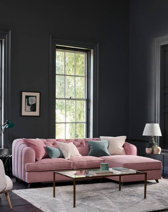 Earl Grey Corner Sofa Bed with Chaise