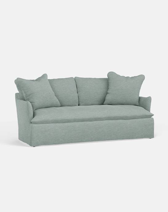 Available Now - Eleanor Sofa - 4 Seater - Vintage Linen, Spearmint
