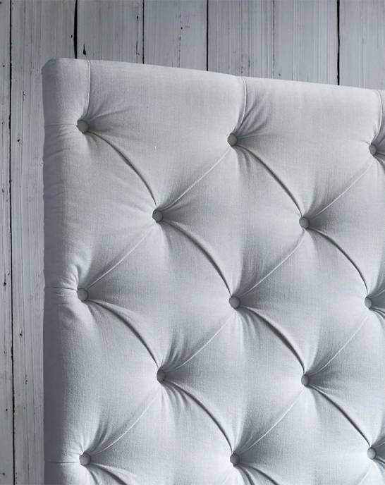 Isabella - Buttoned High Headboard Bed