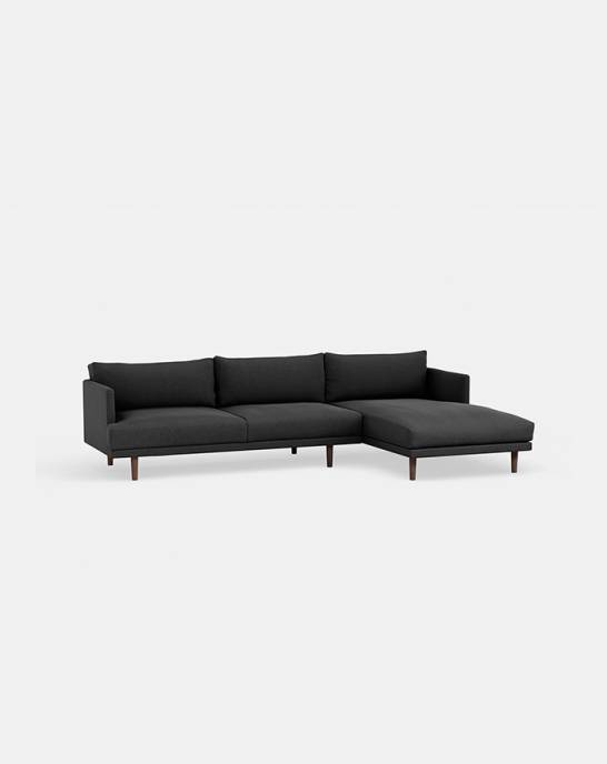 Available Now - Ottilie Corner Sofa - RHF - 3 seater - House Charcoal
