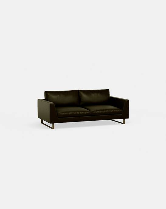 Available Now - Jasper Sofa - 3 seater - Brooklands Leather Sepia