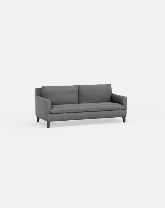 Available Now - Jude Sofa - 3 seater - Studio Soft Linen Cotton Dolphin