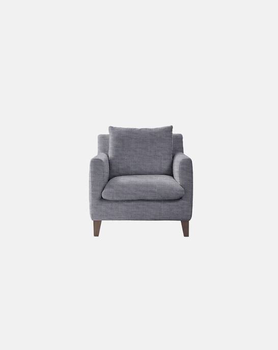 Available Now - Jude Armchair - Stain Resistant Linen, Grigio