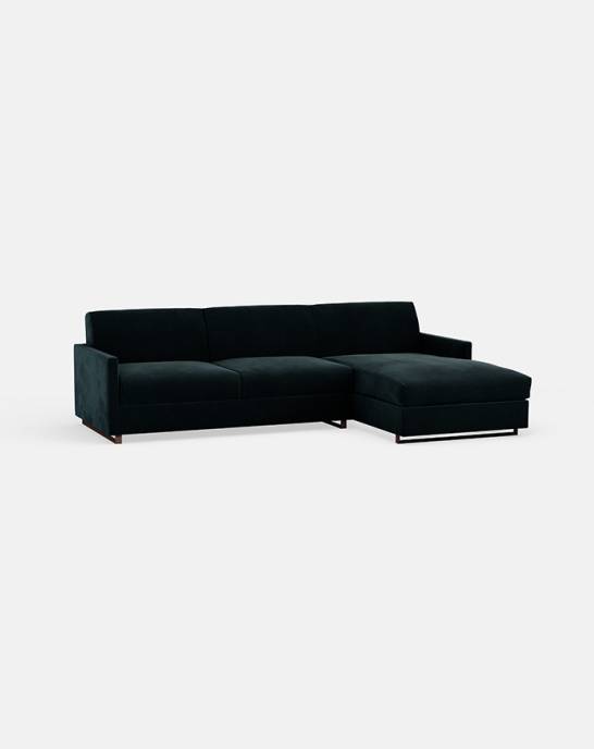 Ex Display - Felix Sofa Bed With Chaise - Squid Ink 