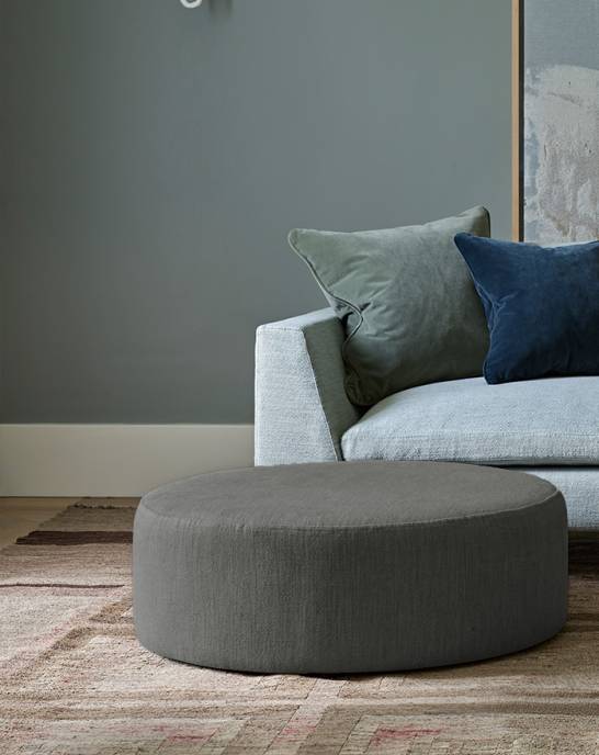 Ex Display - Dylan Low Footstool - Charcoal