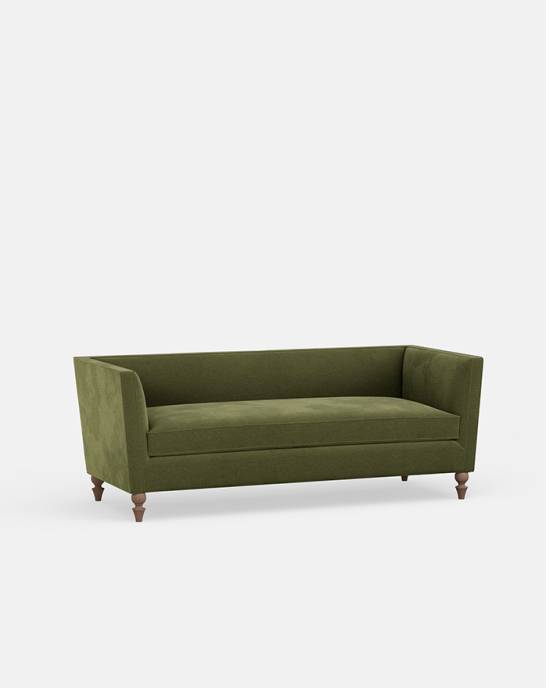 Available Now - Odette Sofa - 2.5 seater - Studio Rich Stain Resistant Velvet, Sage