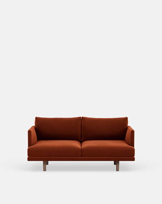 Available Now - Ottilie Sofa - 2 seater - Studio Rich Stain Resistant Velvet, Rose
