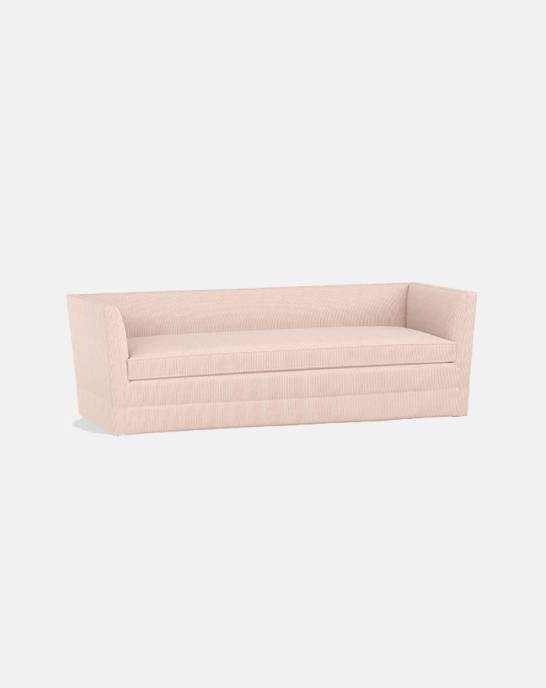 Available Now - Odette Sofa - 4 seater - Small Stripe Pink