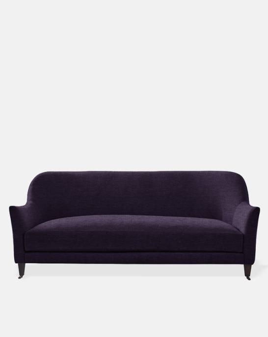 Ex Display - Bloomsbury Sofa - 3 Seater - Studio Soft Linen Cotton Eggplant