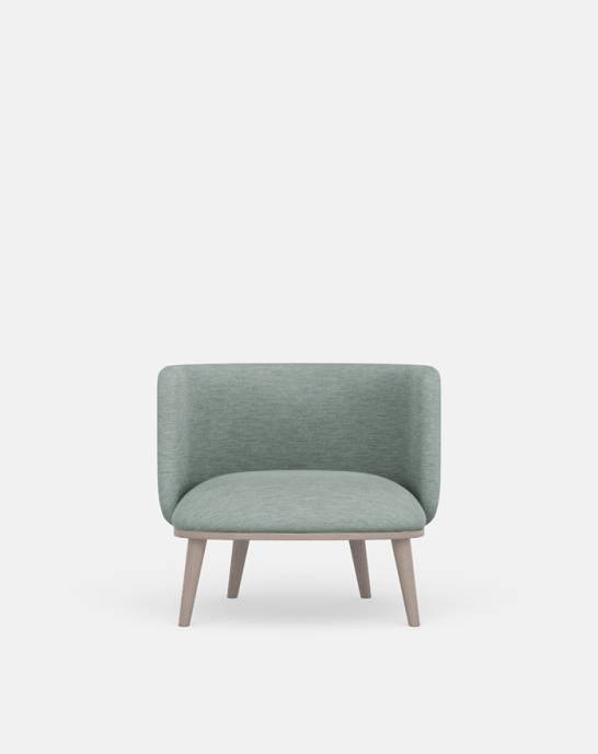 Ex Display - Isaac Midcentury Armchair - Vintage Linen Spearmint