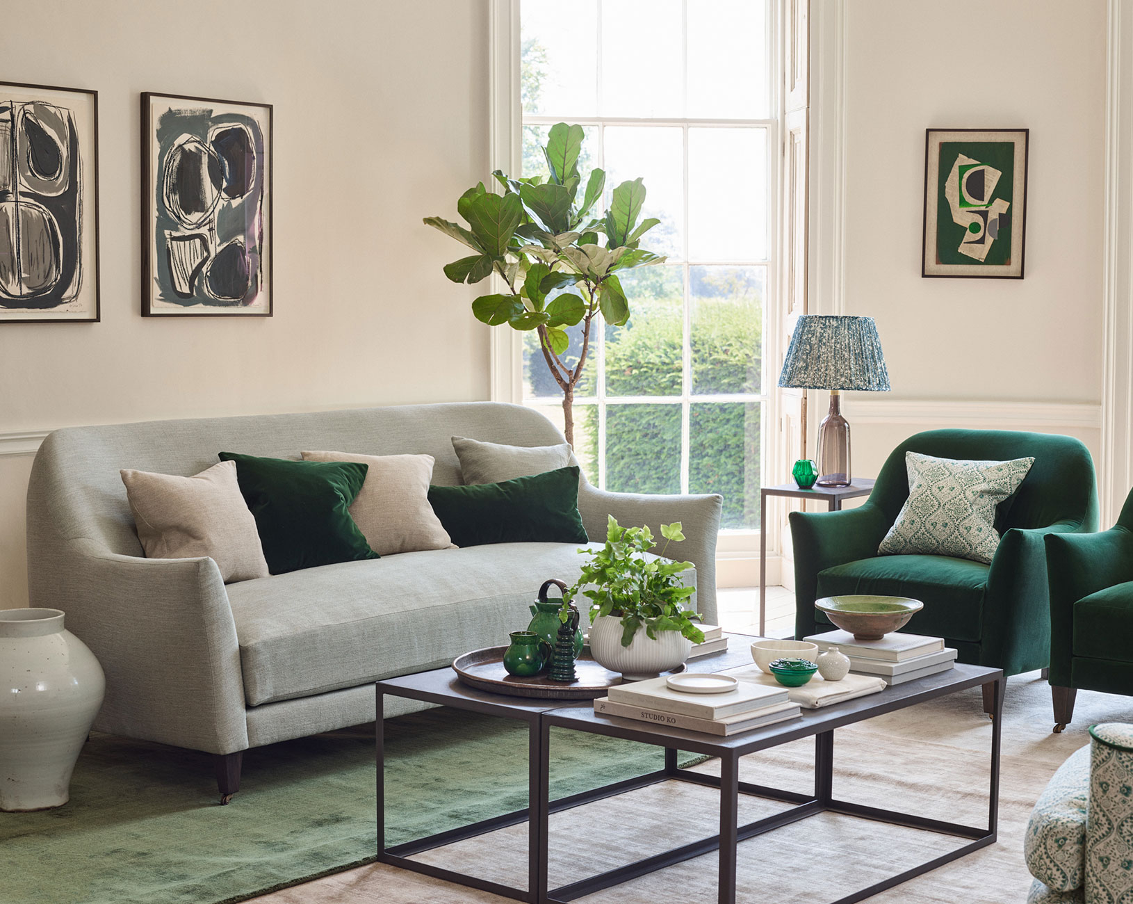 bloomsbury sofa and armchair